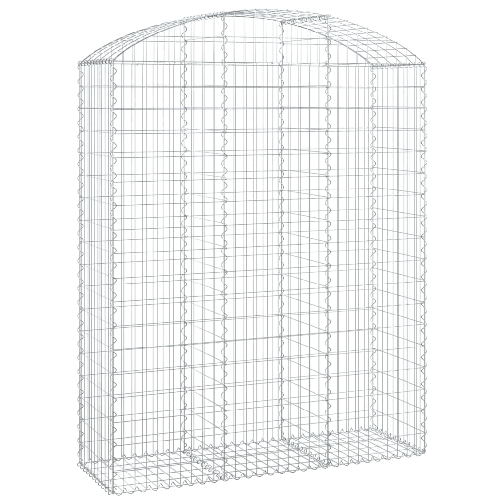vidaXL Coș gabion arcuit, 150x50x180/200 cm, fier galvanizat