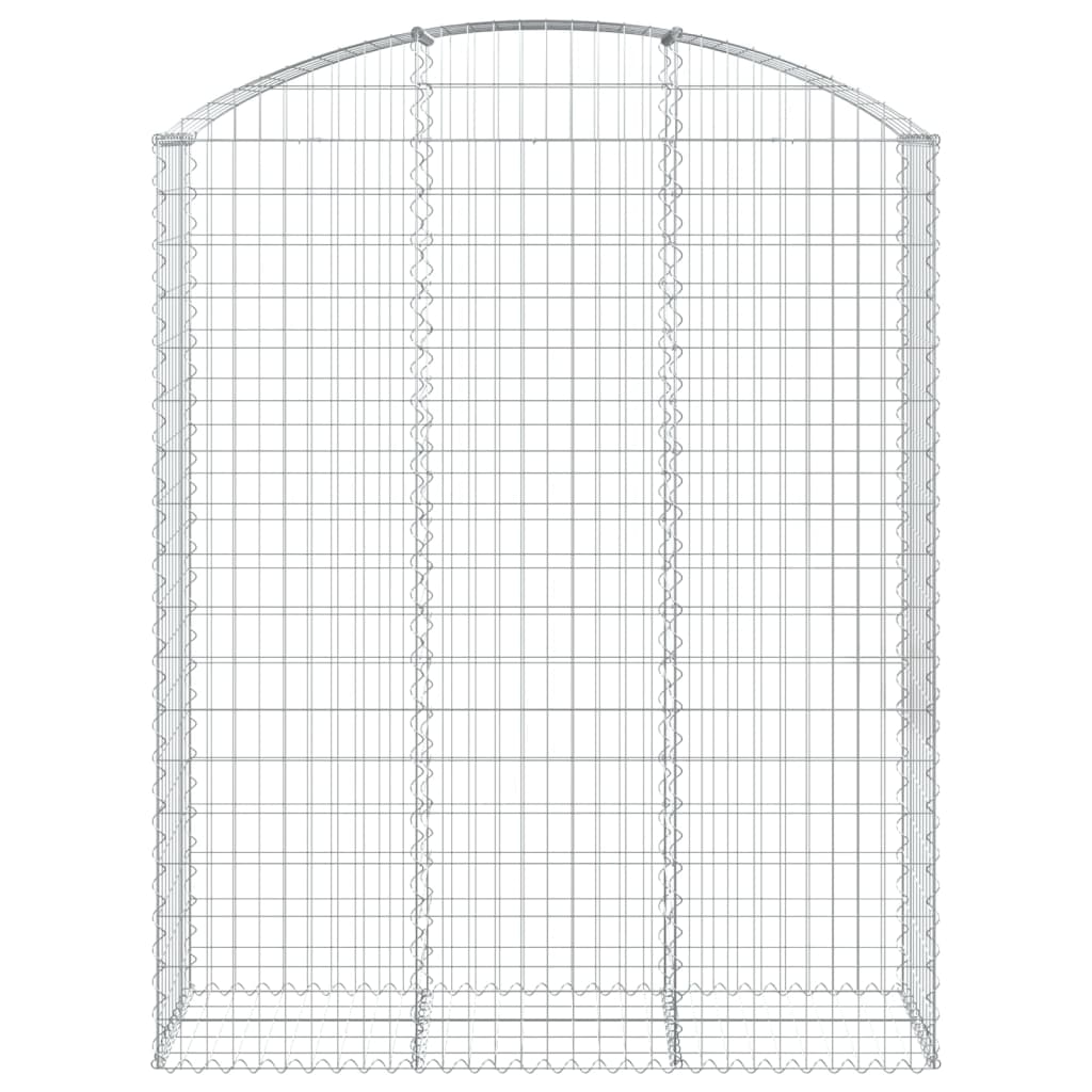 vidaXL Coș gabion arcuit, 150x50x180/200 cm, fier galvanizat