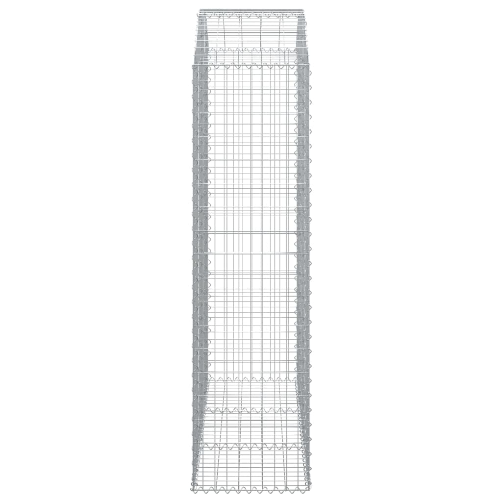 vidaXL Coș gabion arcuit, 150x50x180/200 cm, fier galvanizat