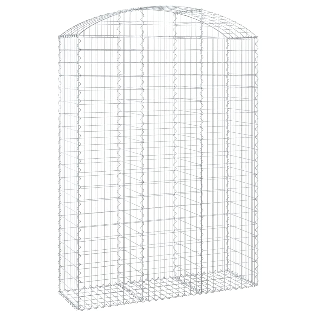 vidaXL Coș gabion arcuit, 150x50x200/220 cm, fier galvanizat