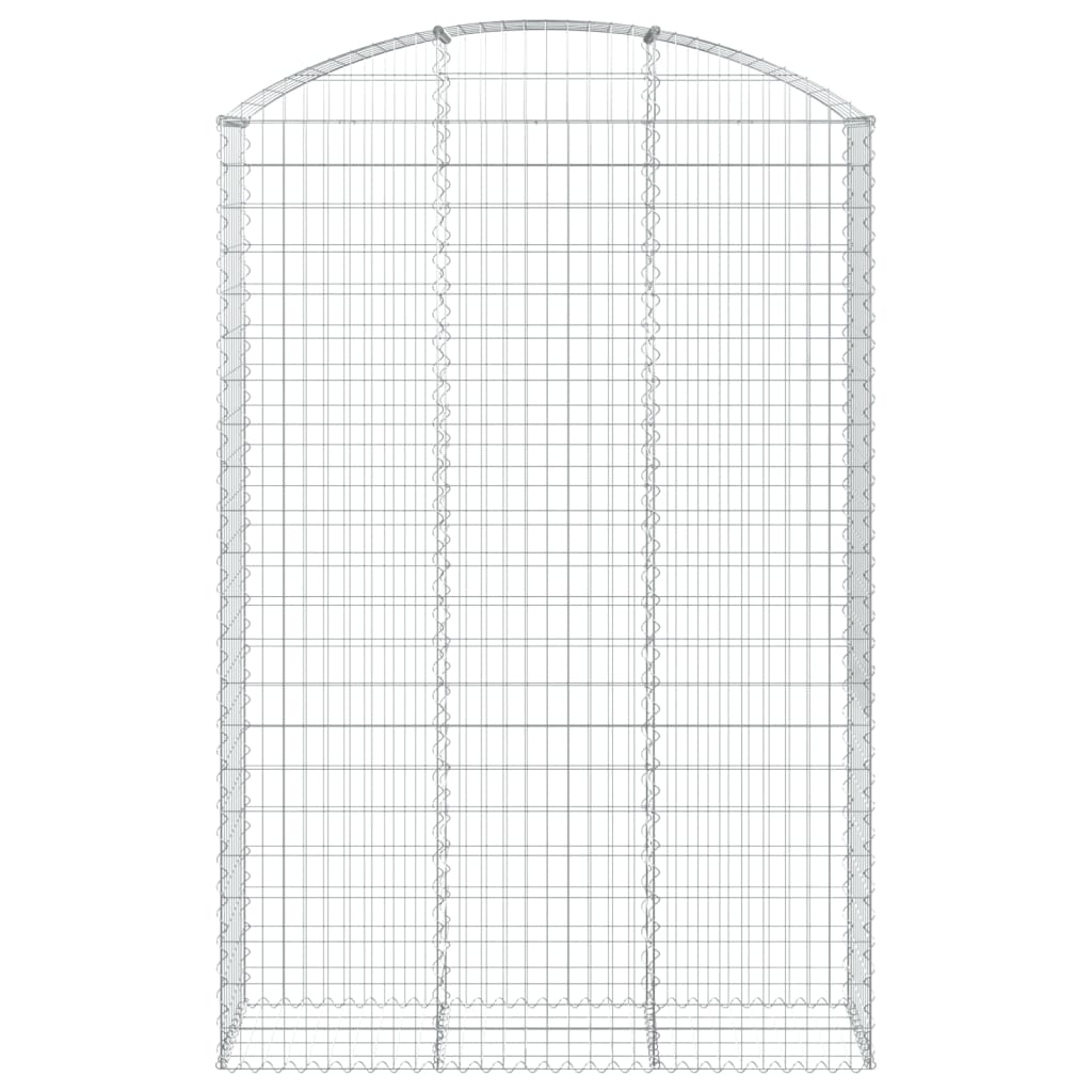 vidaXL Coș gabion arcuit, 150x50x220/240 cm, fier galvanizat vidaXL Coș gabion arcuit, 150x50x220/240 cm, fier galvanizat