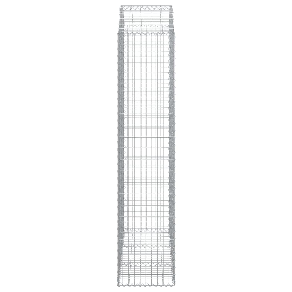 vidaXL Coș gabion arcuit, 150x50x220/240 cm, fier galvanizat vidaXL Coș gabion arcuit, 150x50x220/240 cm, fier galvanizat
