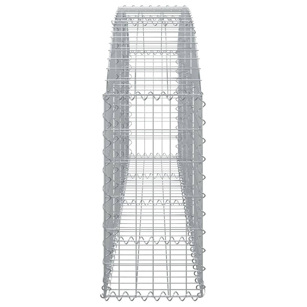 vidaXL Coș gabion arcuit 200x30x60/80 cm fier galvanizat vidaXL Coș gabion arcuit 200x30x60/80 cm fier galvanizat