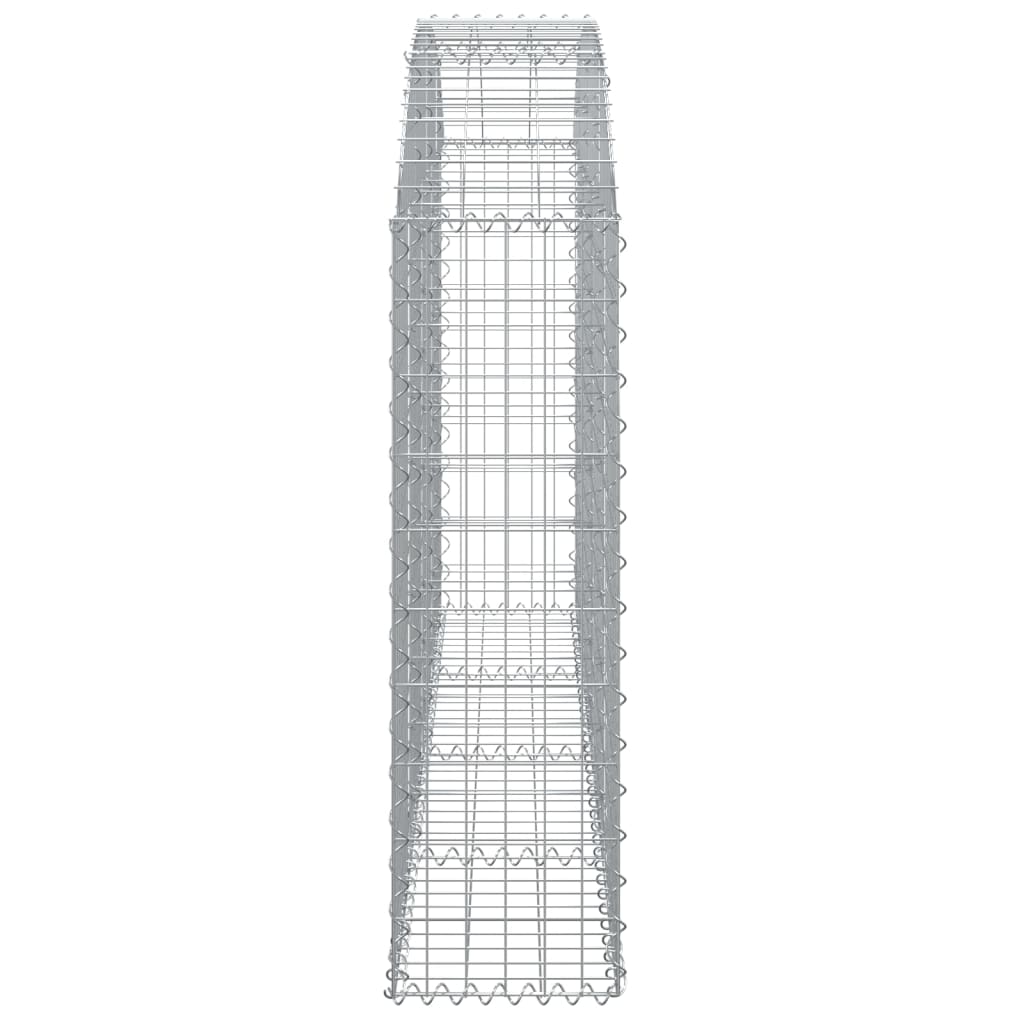 vidaXL Coș gabion arcuit 200x30x100/120 cm fier galvanizat vidaXL Coș gabion arcuit 200x30x100/120 cm fier galvanizat