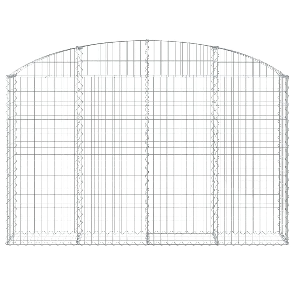 vidaXL Coș gabion arcuit 200x30x120/140 cm fier galvanizat vidaXL Coș gabion arcuit 200x30x120/140 cm fier galvanizat