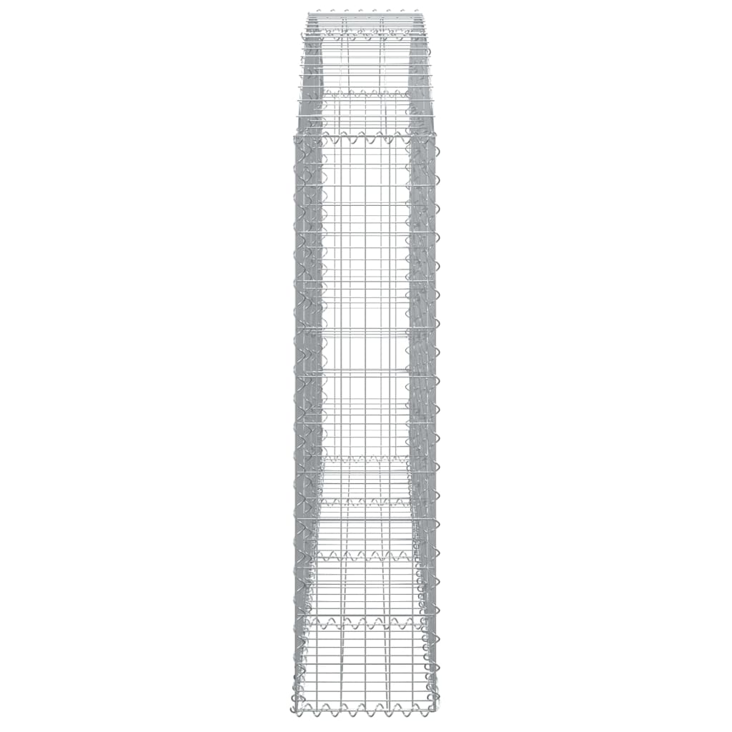 vidaXL Coș gabion arcuit 200x30x120/140 cm fier galvanizat vidaXL Coș gabion arcuit 200x30x120/140 cm fier galvanizat