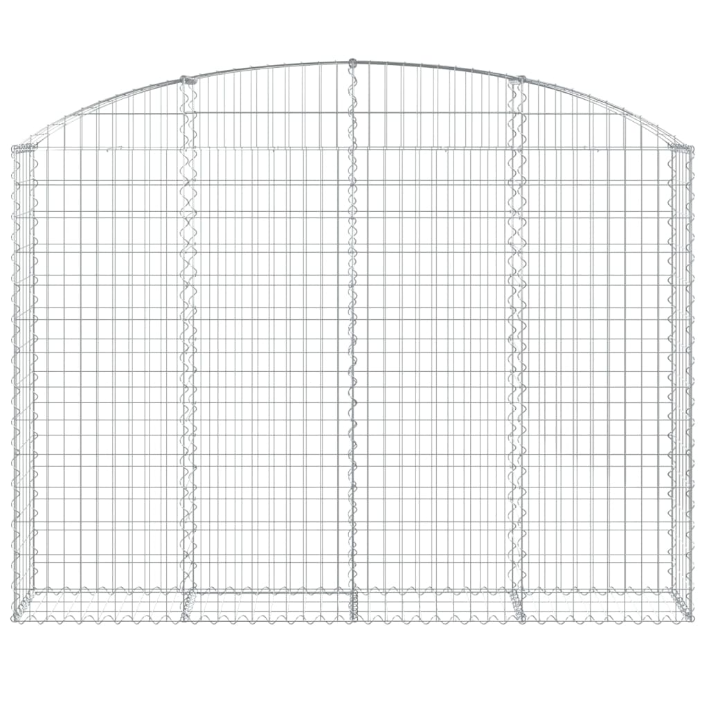 vidaXL Coș gabion arcuit 200x30x140/160 cm fier galvanizat vidaXL Coș gabion arcuit 200x30x140/160 cm fier galvanizat
