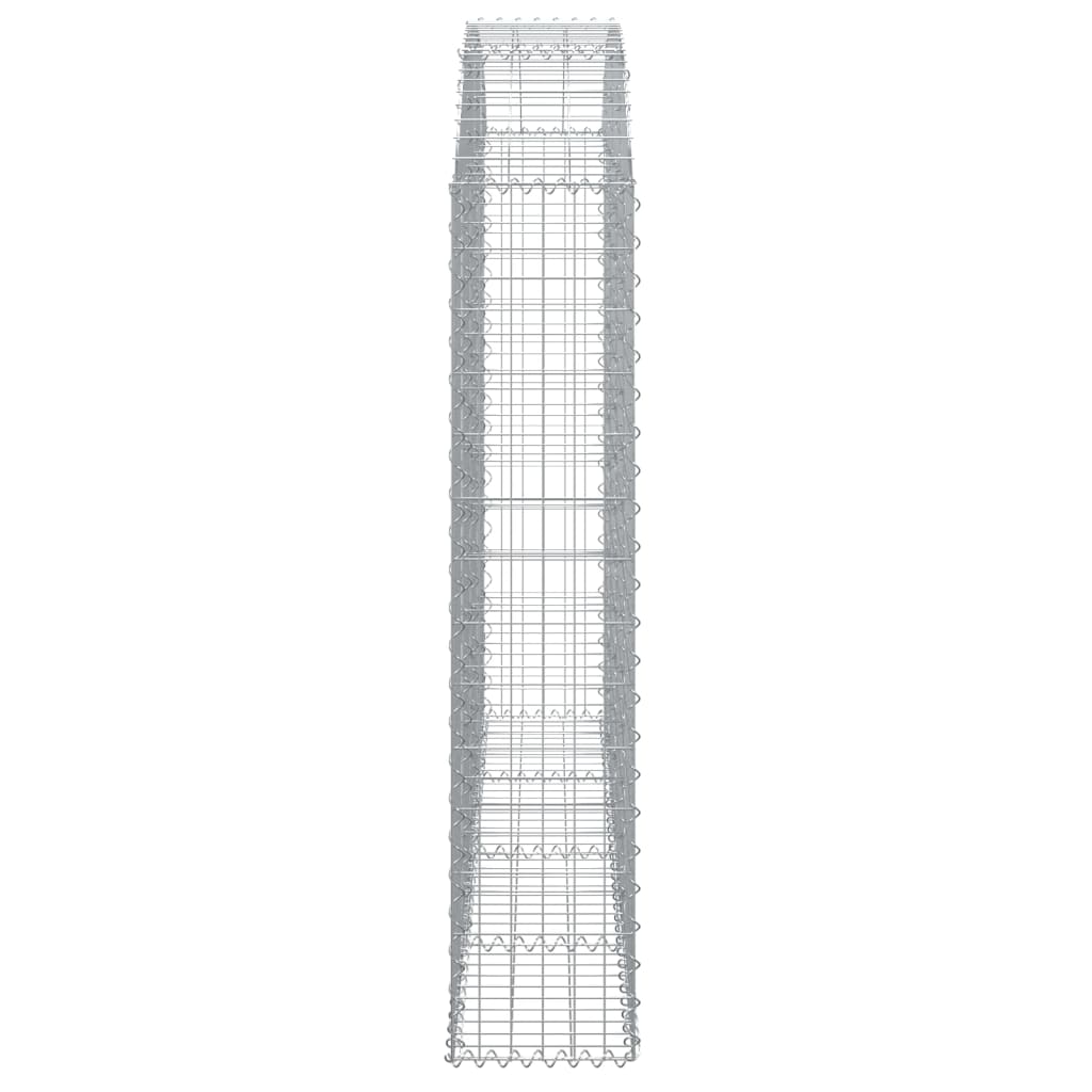 vidaXL Coș gabion arcuit 200x30x140/160 cm fier galvanizat vidaXL Coș gabion arcuit 200x30x140/160 cm fier galvanizat