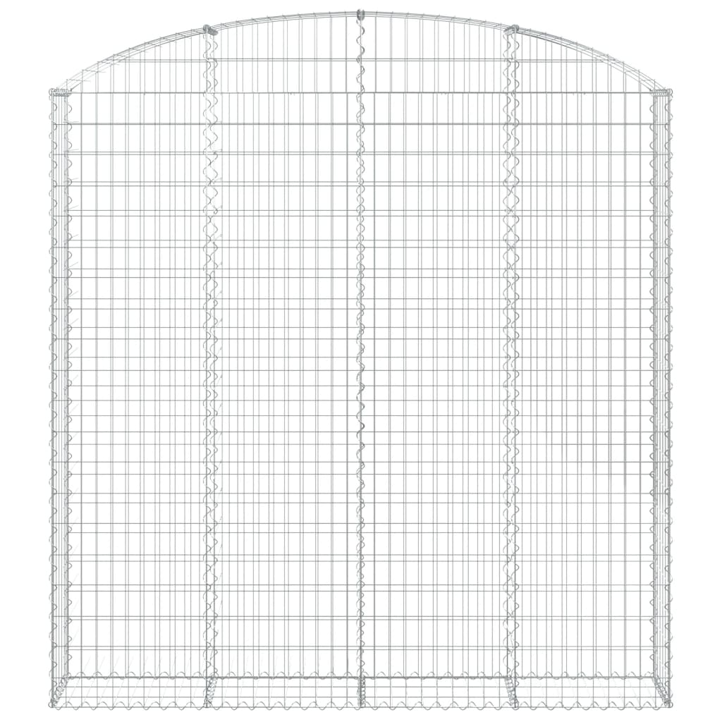 vidaXL Coș gabion arcuit 200x30x200/220 cm fier galvanizat vidaXL Coș gabion arcuit 200x30x200/220 cm fier galvanizat