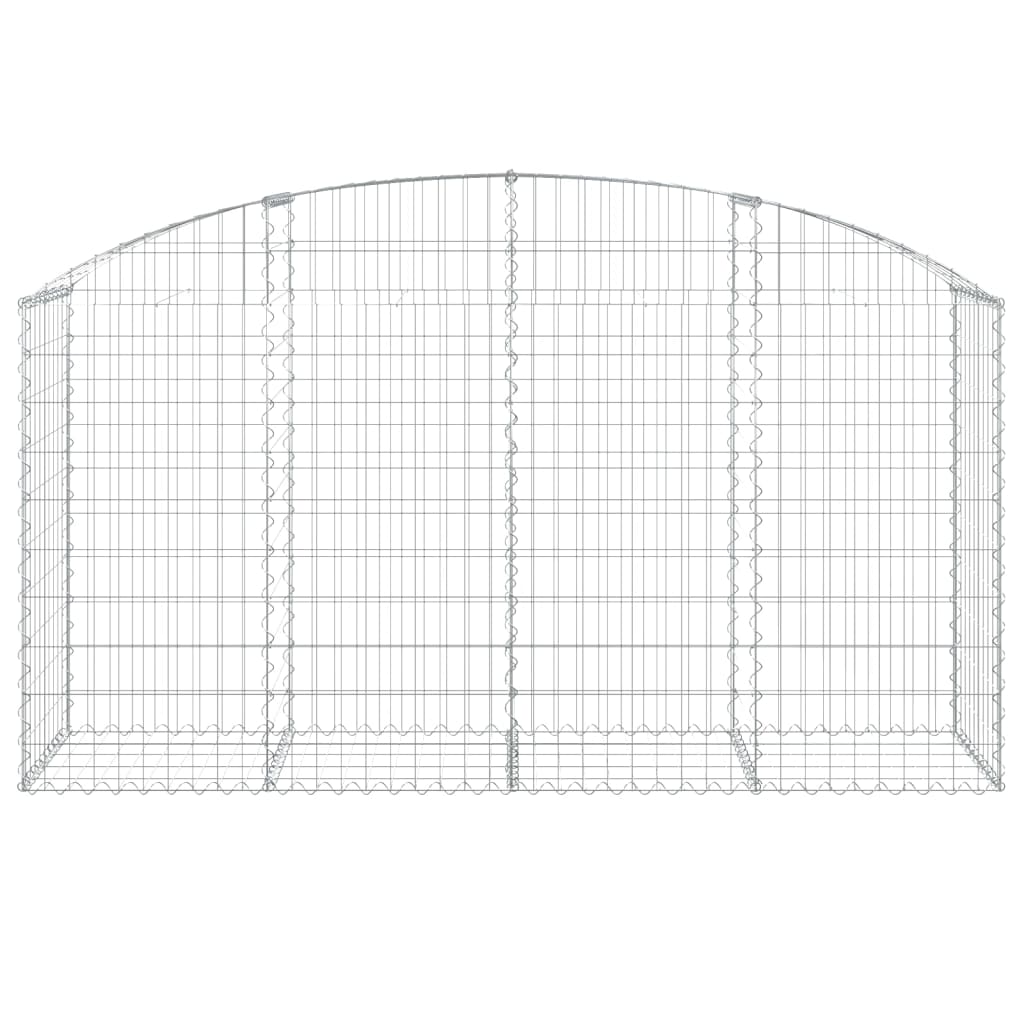 vidaXL Coș gabion arcuit 200x50x100/120 cm fier galvanizat vidaXL Coș gabion arcuit 200x50x100/120 cm fier galvanizat
