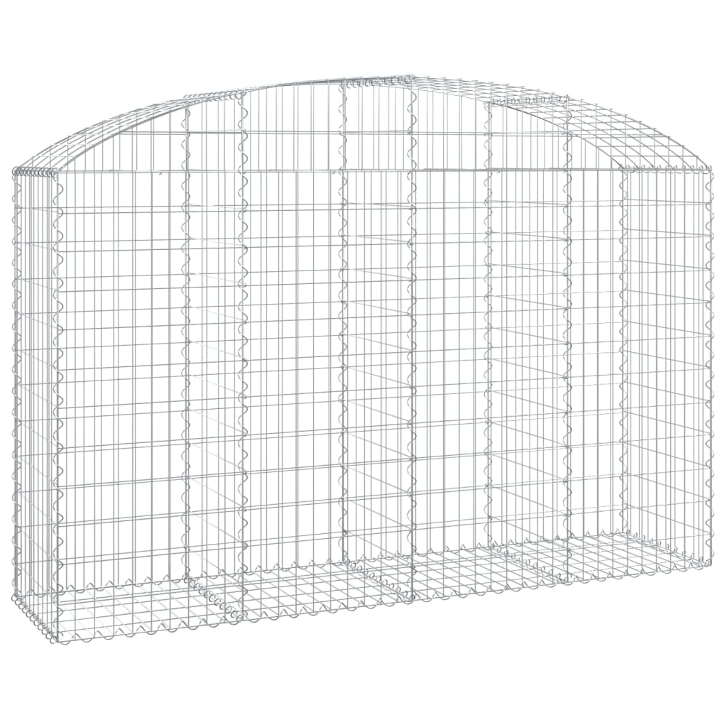 vidaXL Coș gabion arcuit 200x50x120/140 cm fier galvanizat vidaXL Coș gabion arcuit 200x50x120/140 cm fier galvanizat