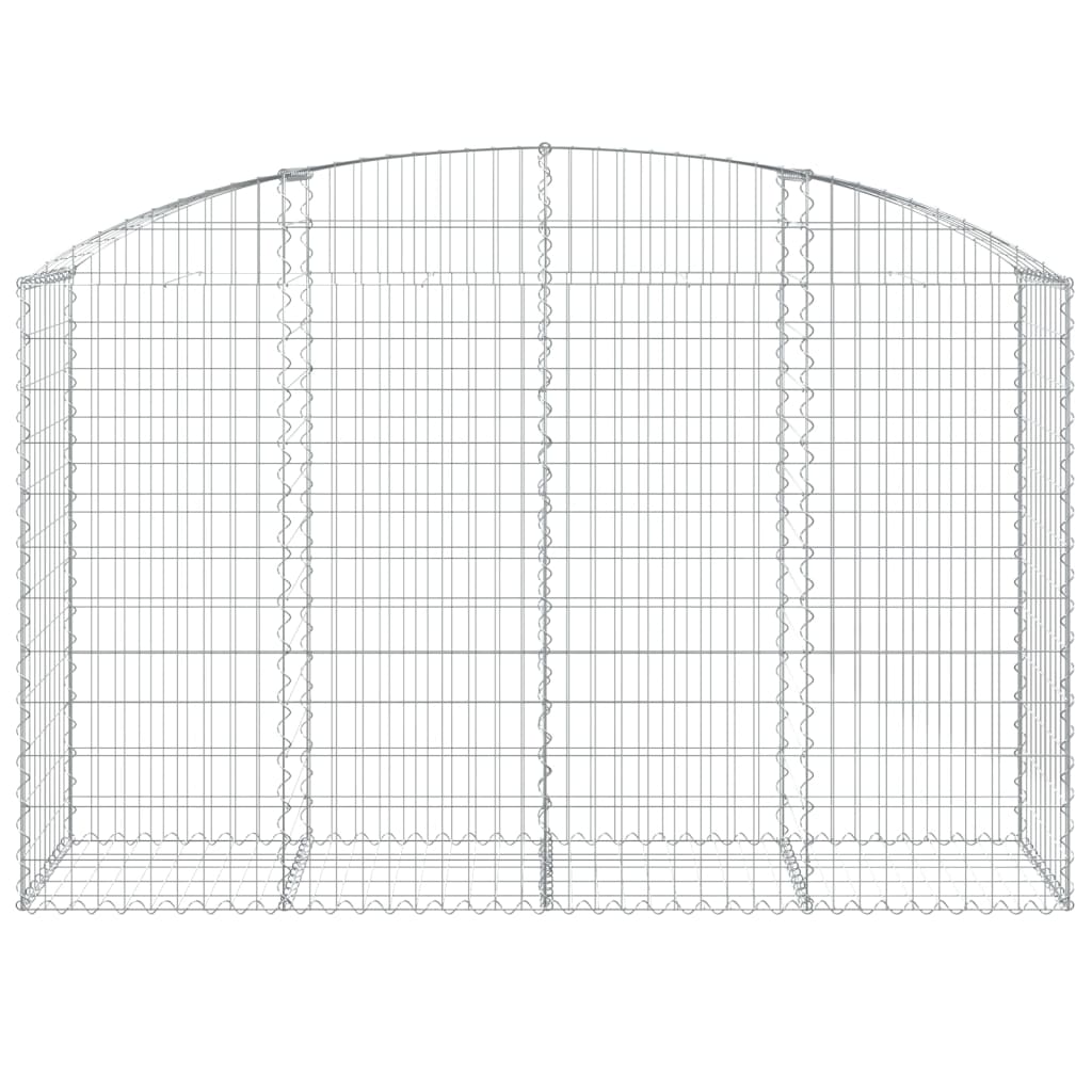 vidaXL Coș gabion arcuit 200x50x120/140 cm fier galvanizat vidaXL Coș gabion arcuit 200x50x120/140 cm fier galvanizat