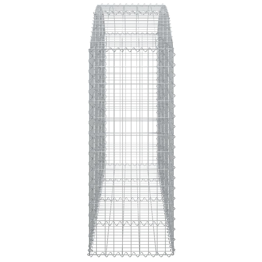 vidaXL Coș gabion arcuit 200x50x120/140 cm fier galvanizat vidaXL Coș gabion arcuit 200x50x120/140 cm fier galvanizat