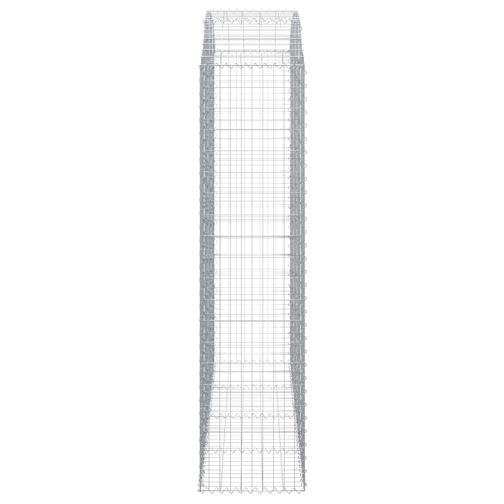 vidaXL Coș gabion arcuit 200x50x200/220 cm fier galvanizat vidaXL Coș gabion arcuit 200x50x200/220 cm fier galvanizat
