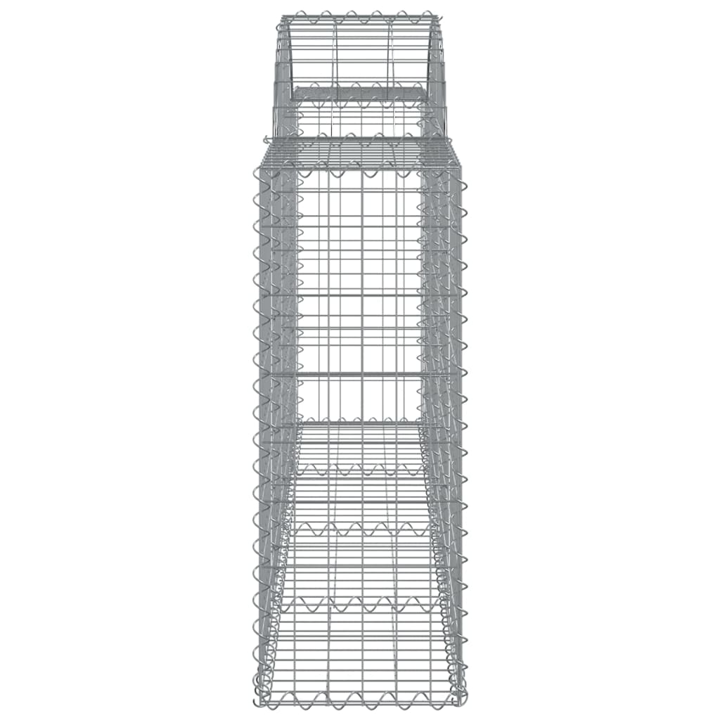 vidaXL Coș gabion arcuit 200x30x80/100 cm fier galvanizat vidaXL Coș gabion arcuit 200x30x80/100 cm fier galvanizat