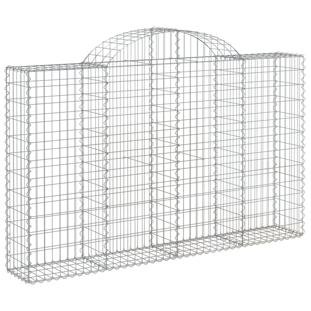 vidaXL Coș gabion arcuit 200x30x120/140 cm fier galvanizat vidaXL Coș gabion arcuit 200x30x120/140 cm fier galvanizat