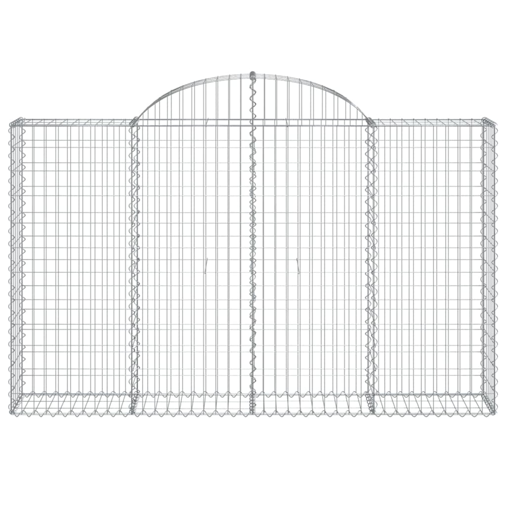 vidaXL Coș gabion arcuit 200x30x120/140 cm fier galvanizat vidaXL Coș gabion arcuit 200x30x120/140 cm fier galvanizat