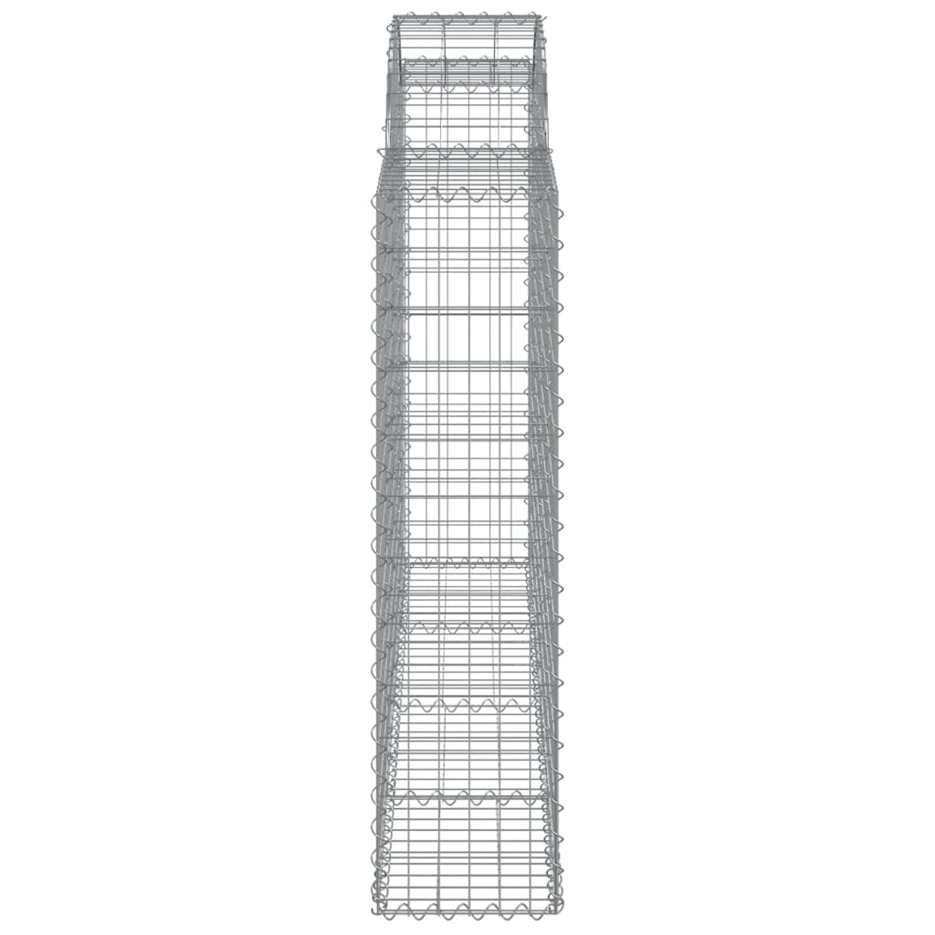 vidaXL Coș gabion arcuit 200x30x120/140 cm fier galvanizat vidaXL Coș gabion arcuit 200x30x120/140 cm fier galvanizat