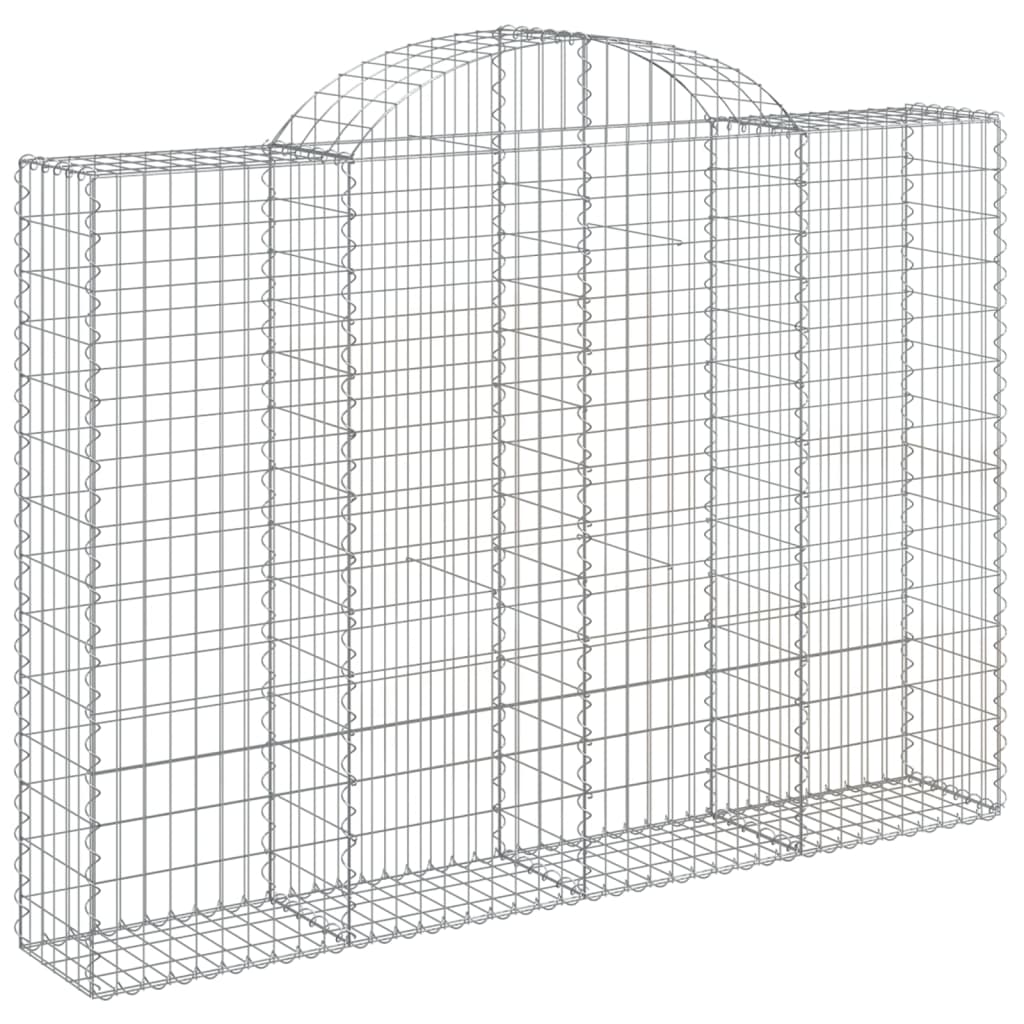 vidaXL Coș gabion arcuit 200x30x140/160 cm fier galvanizat vidaXL Coș gabion arcuit 200x30x140/160 cm fier galvanizat