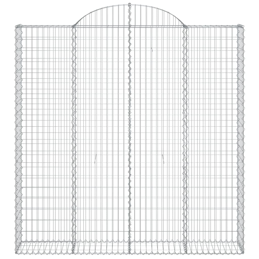 vidaXL Coș gabion arcuit 200x30x200/220 cm fier galvanizat vidaXL Coș gabion arcuit 200x30x200/220 cm fier galvanizat