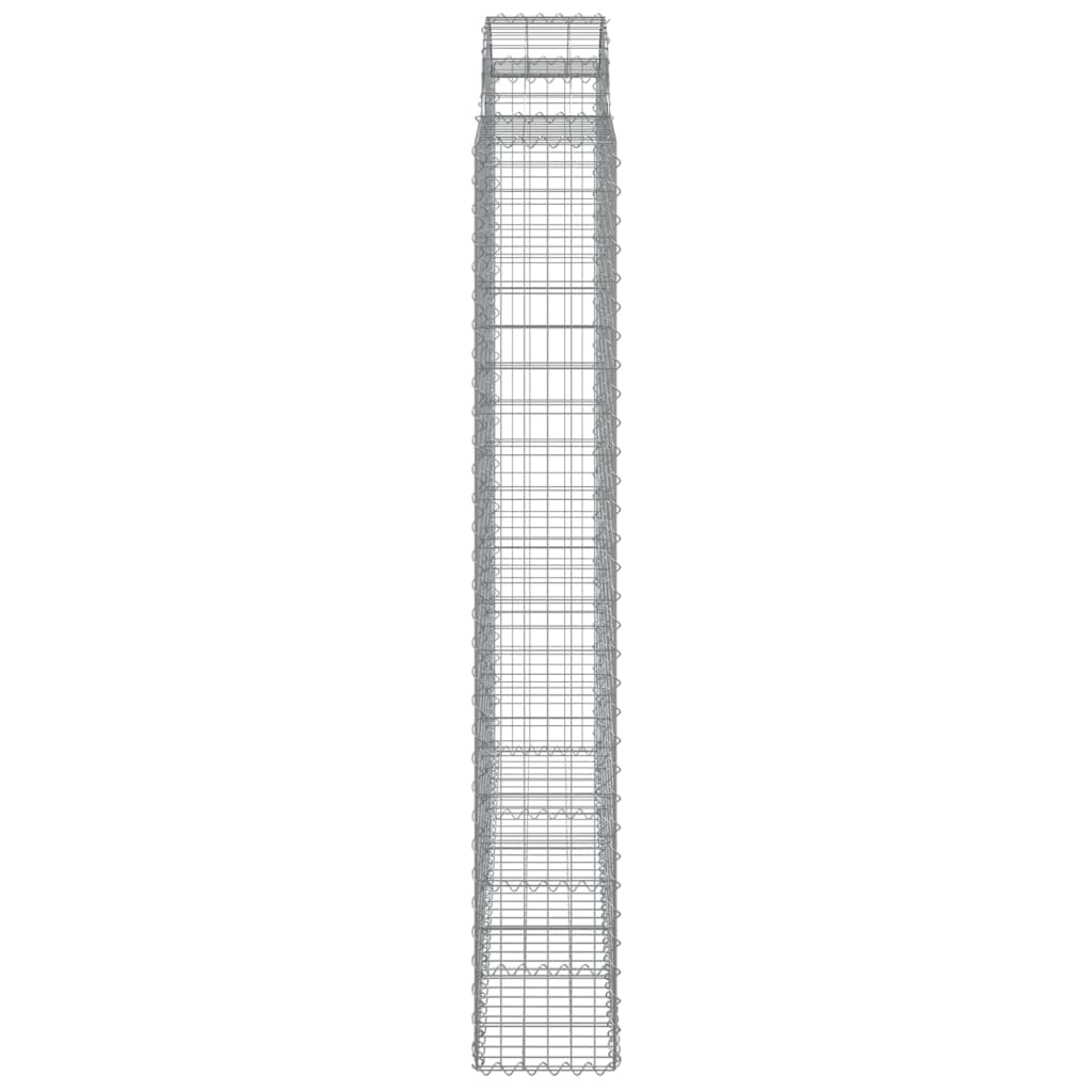 vidaXL Coș gabion arcuit 200x30x200/220 cm fier galvanizat vidaXL Coș gabion arcuit 200x30x200/220 cm fier galvanizat