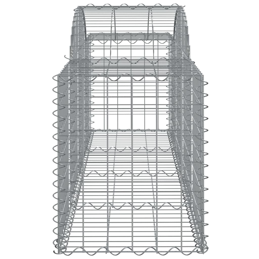 vidaXL Coș gabion arcuit 200x50x60/80 cm fier galvanizat vidaXL Coș gabion arcuit 200x50x60/80 cm fier galvanizat