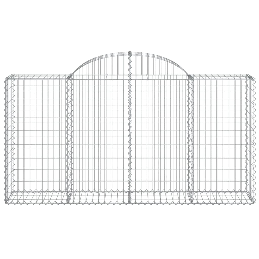 vidaXL Coș gabion arcuit 200x50x100/120 cm fier galvanizat vidaXL Coș gabion arcuit 200x50x100/120 cm fier galvanizat