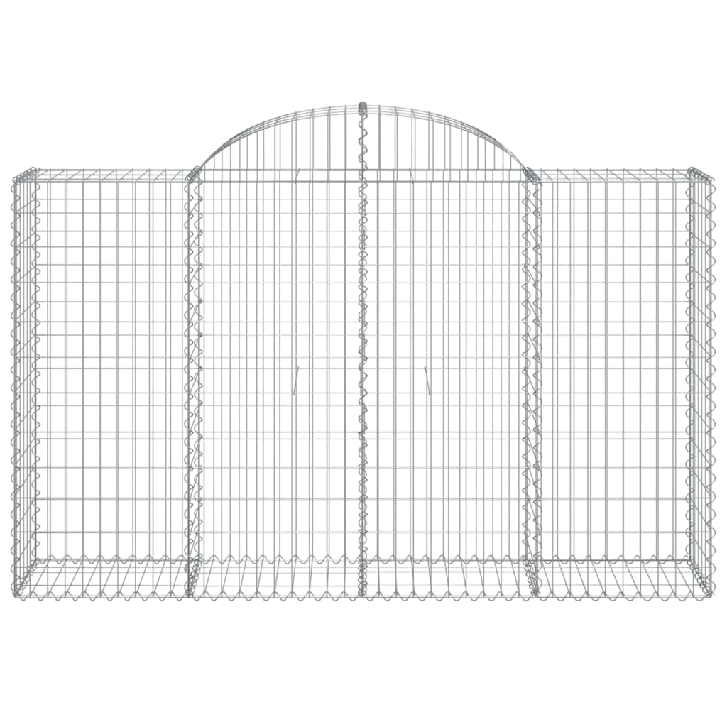 vidaXL Coș gabion arcuit 200x50x120/140 cm fier galvanizat vidaXL Coș gabion arcuit 200x50x120/140 cm fier galvanizat