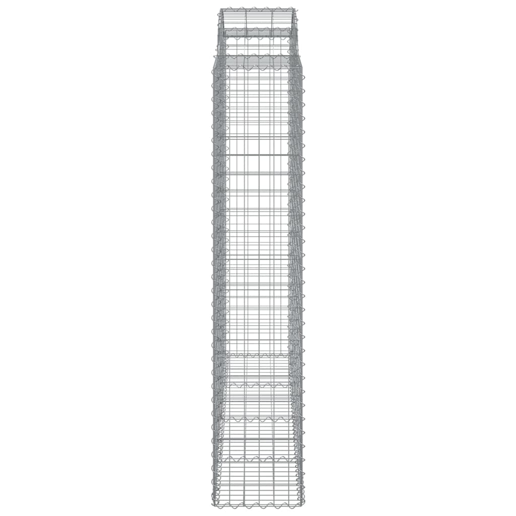 vidaXL Coș gabion arcuit 200x50x200/220 cm fier galvanizat vidaXL Coș gabion arcuit 200x50x200/220 cm fier galvanizat