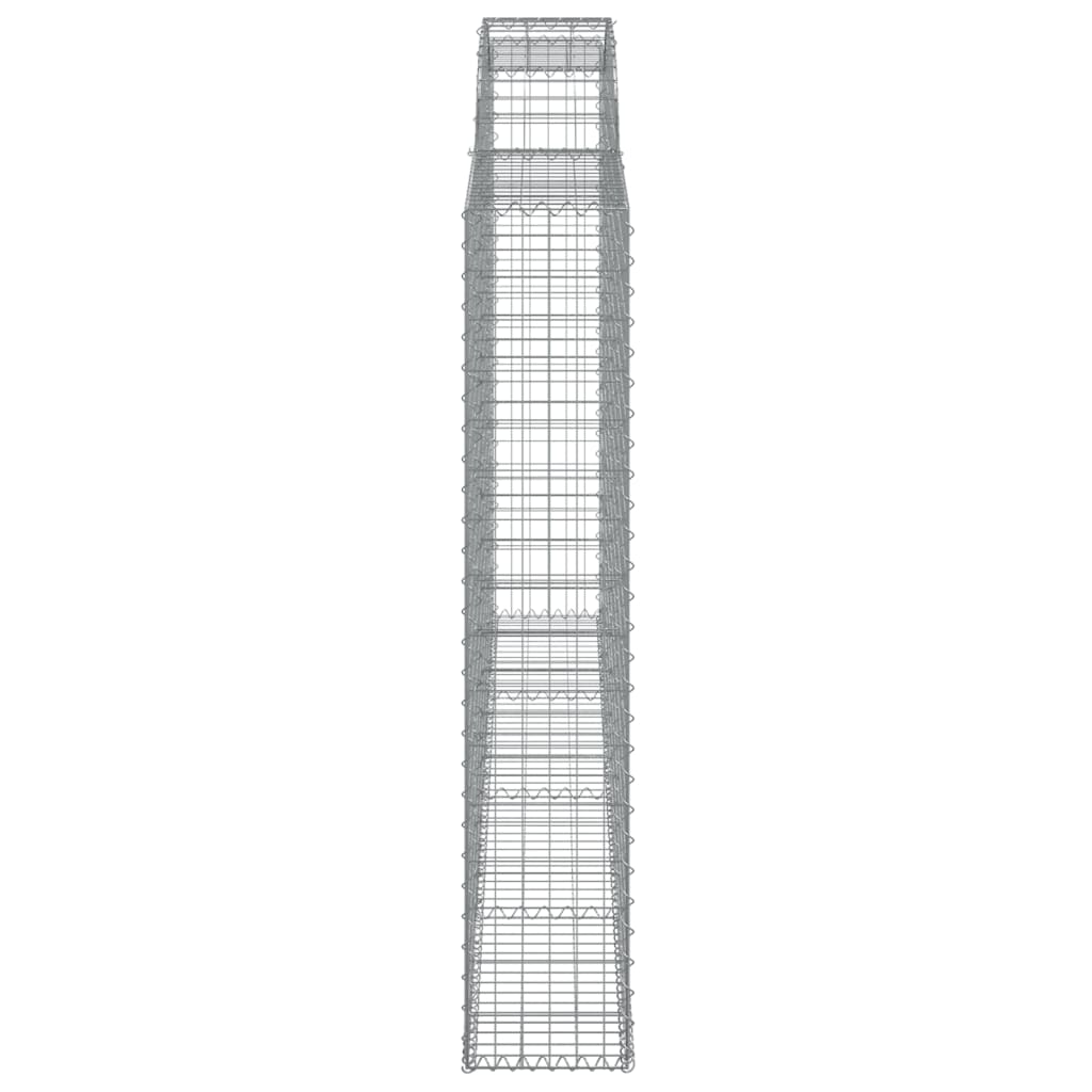 vidaXL Coș gabion arcuit, 300x30x160/180 cm, fier galvanizat vidaXL Coș gabion arcuit, 300x30x160/180 cm, fier galvanizat
