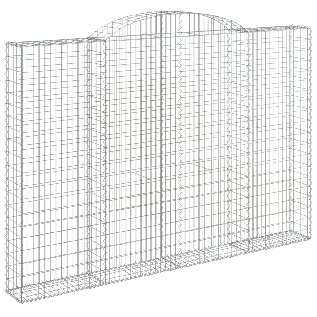 vidaXL Coș gabion arcuit, 300x30x200/220 cm, fier galvanizat vidaXL Coș gabion arcuit, 300x30x200/220 cm, fier galvanizat
