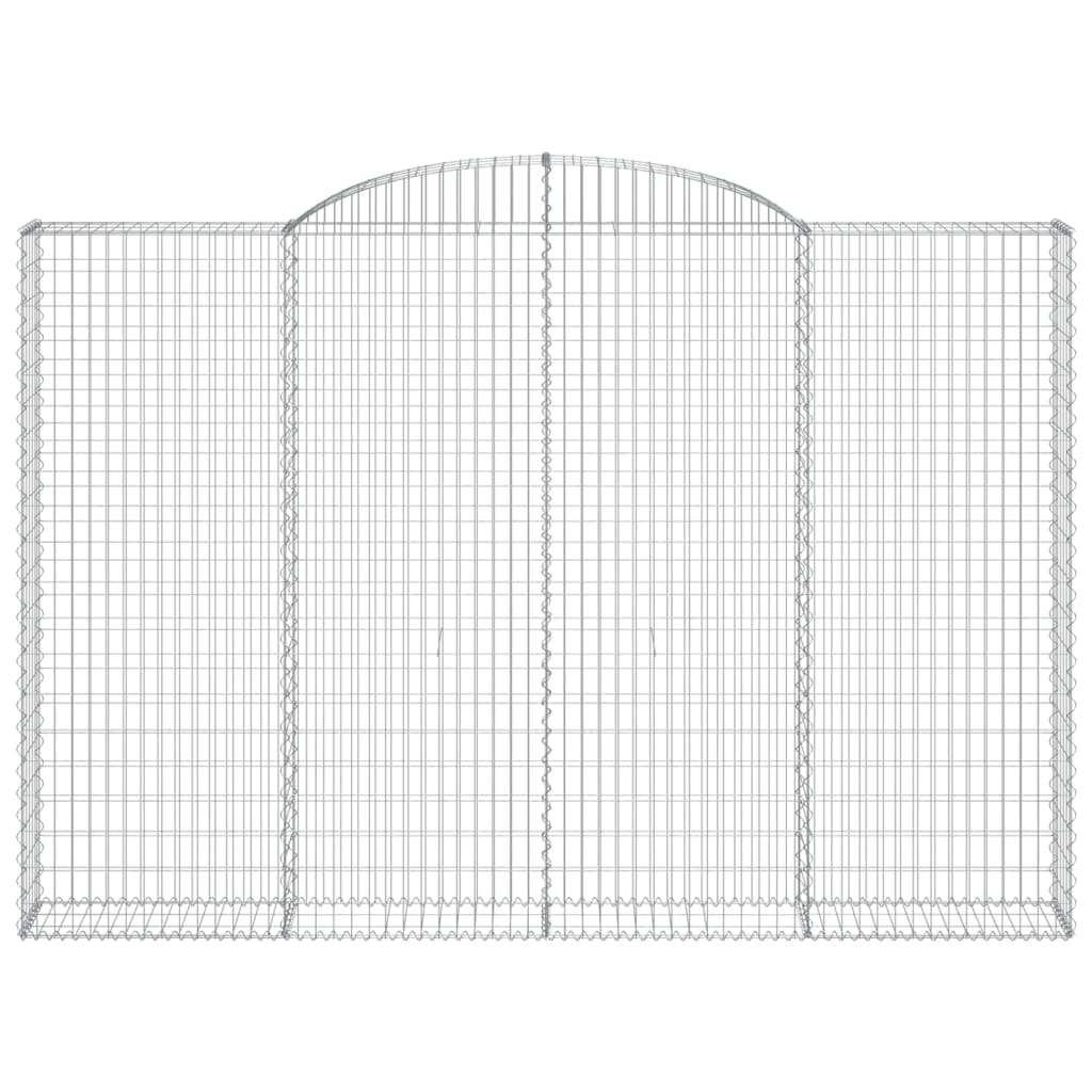 vidaXL Coș gabion arcuit, 300x30x200/220 cm, fier galvanizat vidaXL Coș gabion arcuit, 300x30x200/220 cm, fier galvanizat
