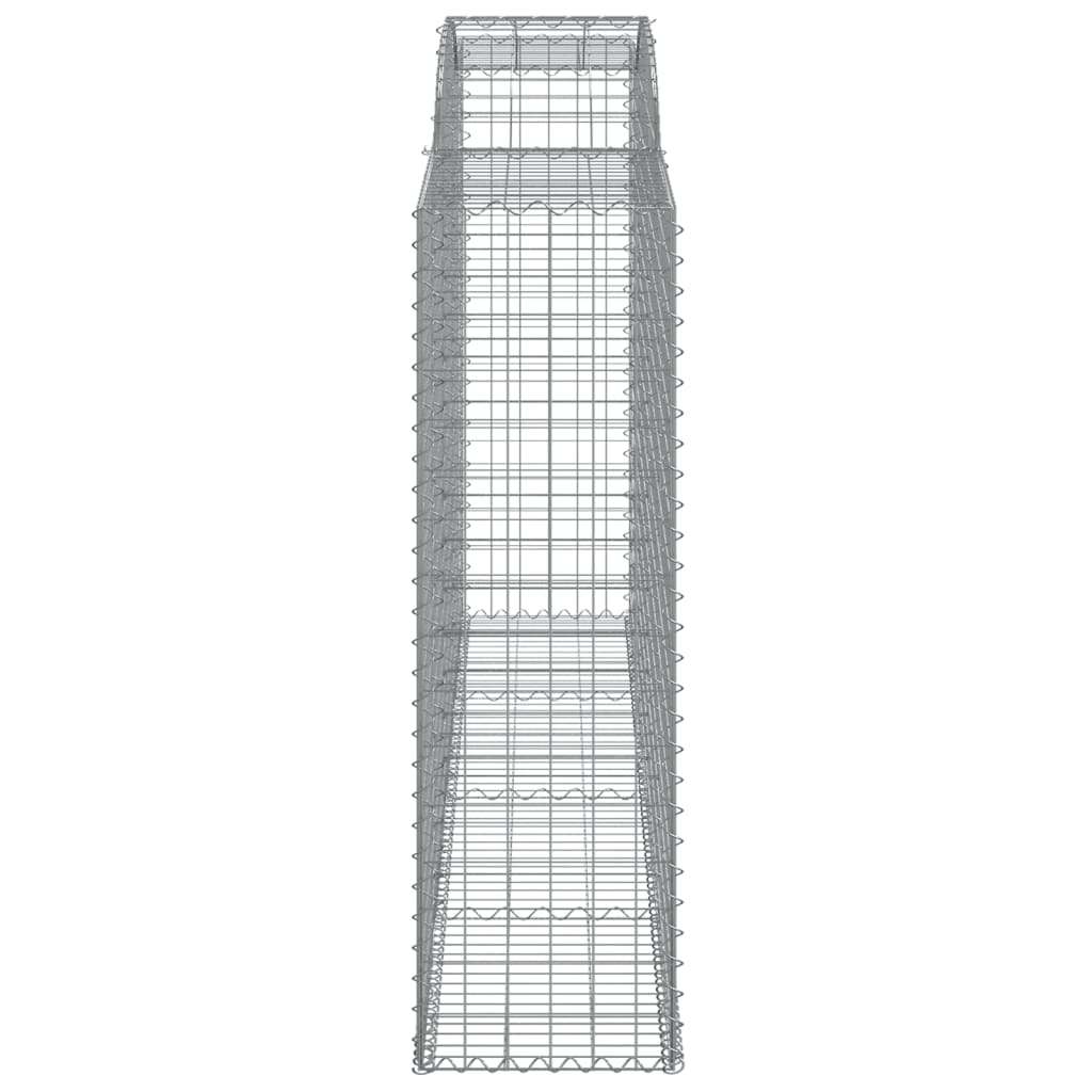 vidaXL Coș gabion arcuit, 300x50x160/180 cm, fier galvanizat