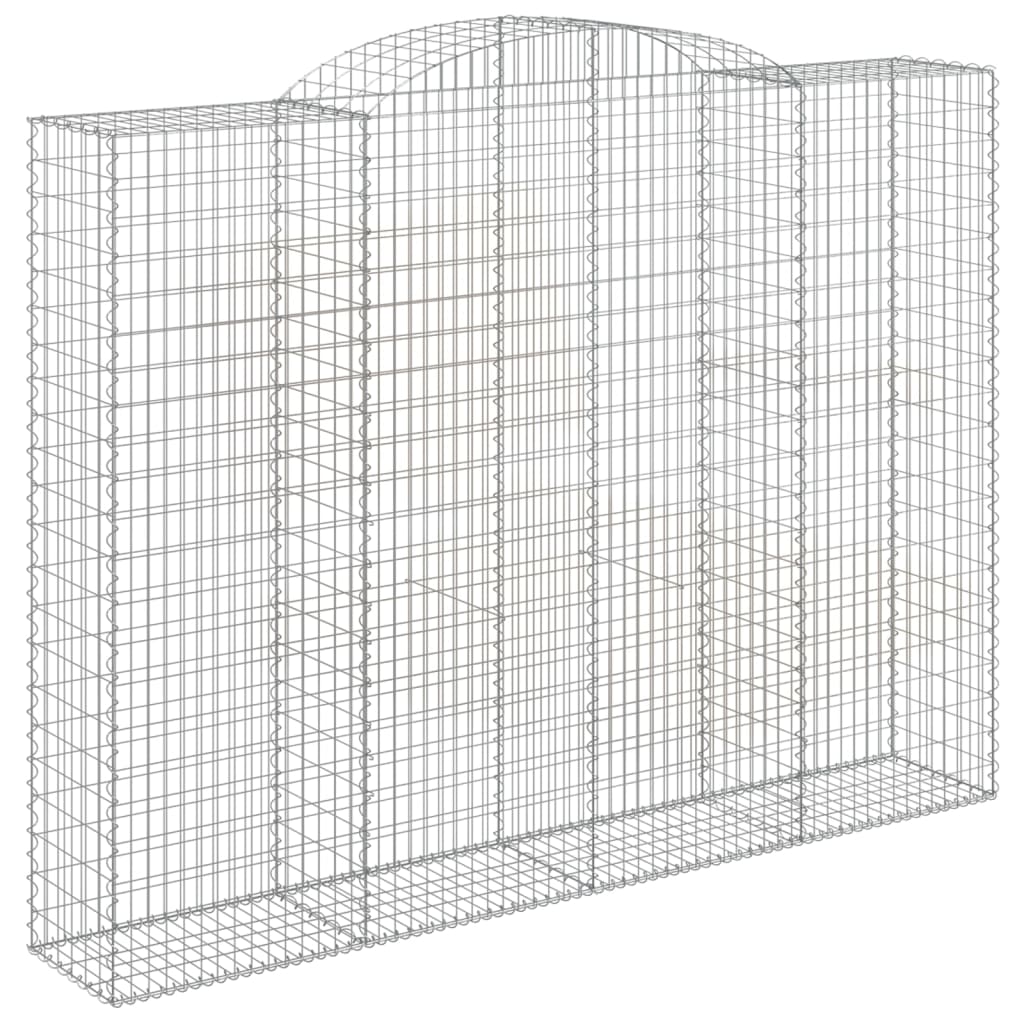 vidaXL Coș gabion arcuit, 300x50x220/240, fier galvanizat