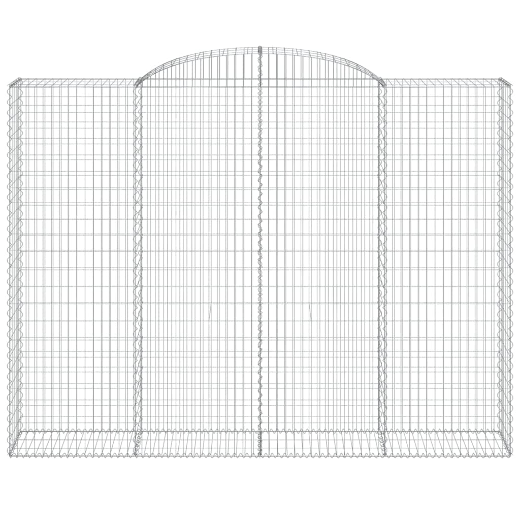 vidaXL Coș gabion arcuit, 300x50x220/240, fier galvanizat