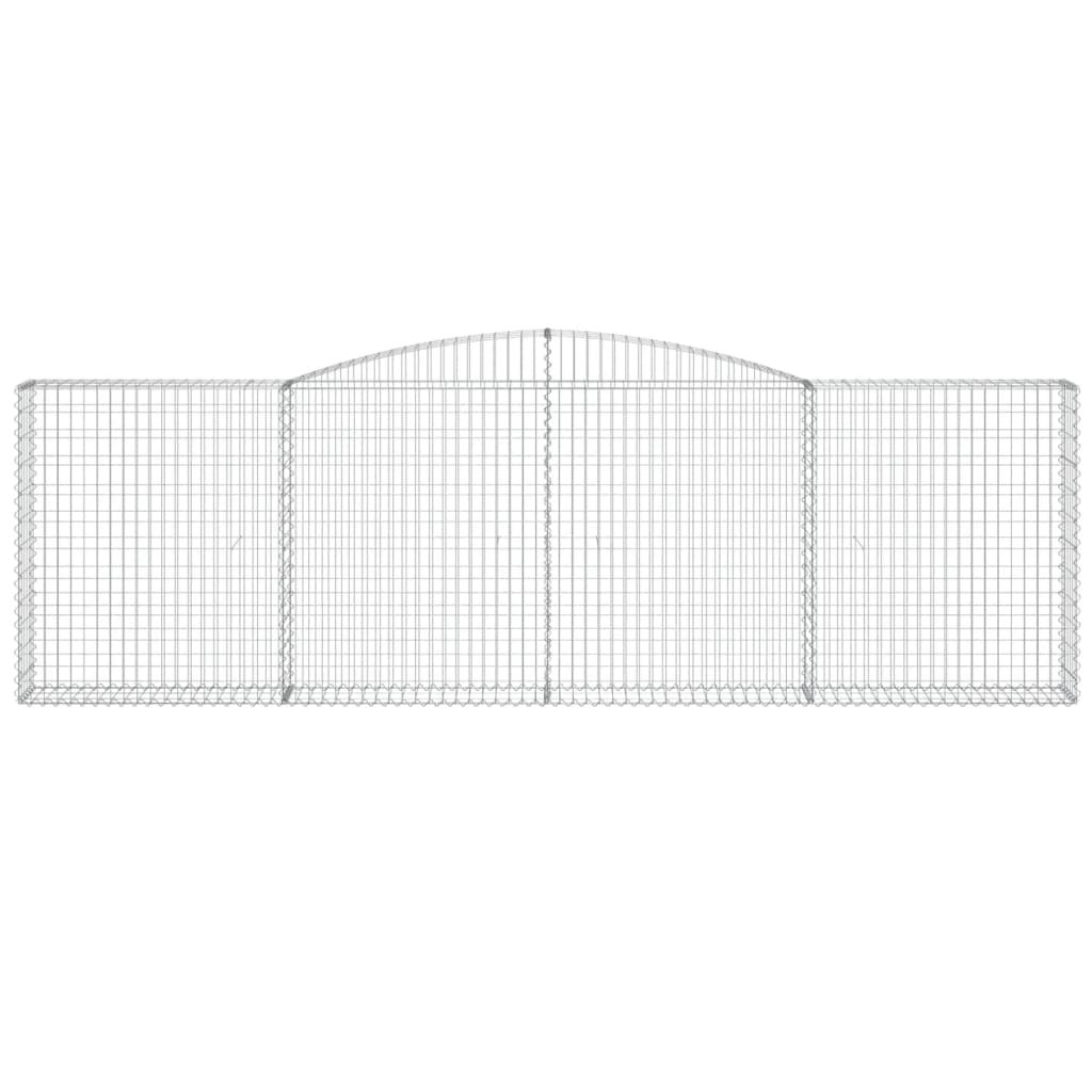 vidaXL Coș gabion arcuit 400x30x120/140 cm fier galvanizat vidaXL Coș gabion arcuit 400x30x120/140 cm fier galvanizat