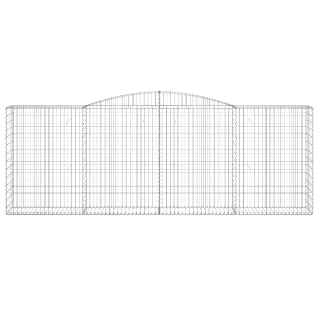 vidaXL Coș gabion arcuit, 400x50x140/160 cm, fier galvanizat vidaXL Coș gabion arcuit, 400x50x140/160 cm, fier galvanizat