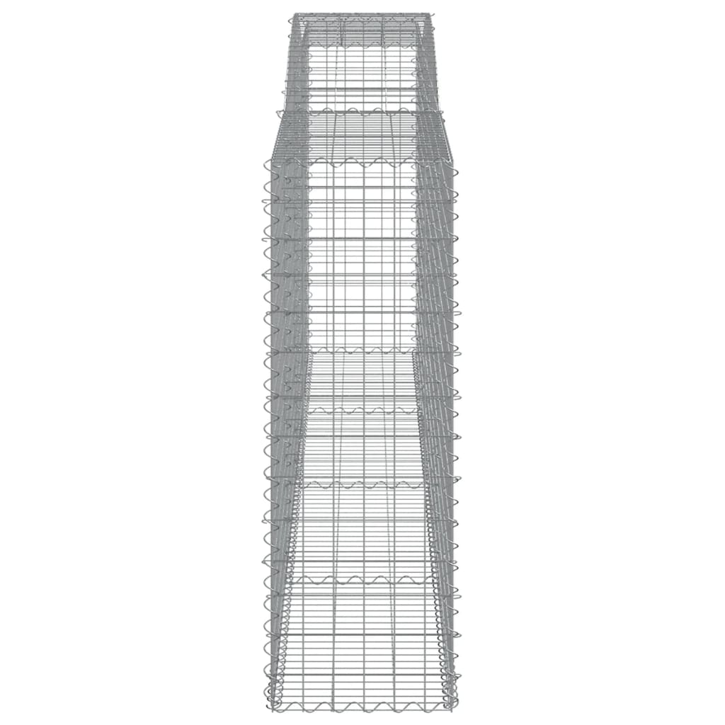 vidaXL Coș gabion arcuit, 400x50x140/160 cm, fier galvanizat vidaXL Coș gabion arcuit, 400x50x140/160 cm, fier galvanizat