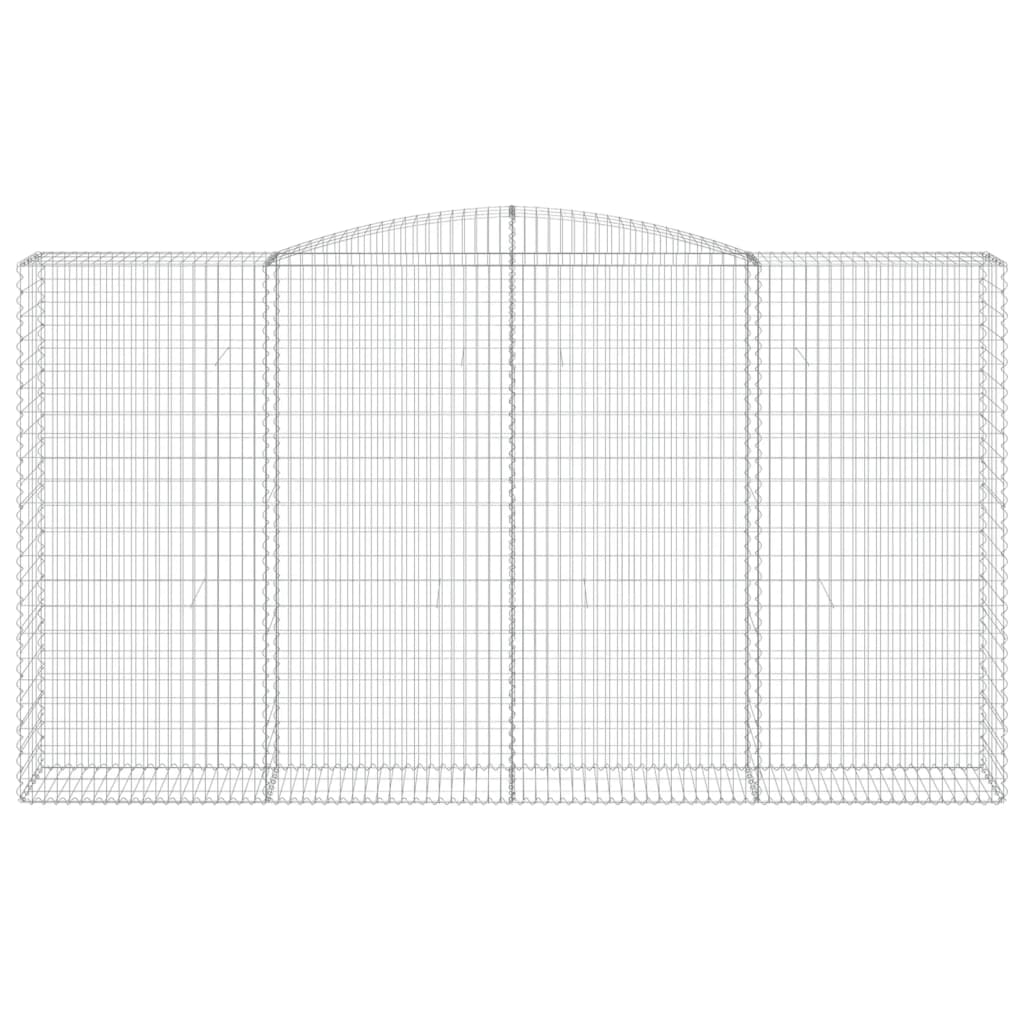 vidaXL Coș gabion arcuit 400x50x220/240 cm fier galvanizat vidaXL Coș gabion arcuit 400x50x220/240 cm fier galvanizat