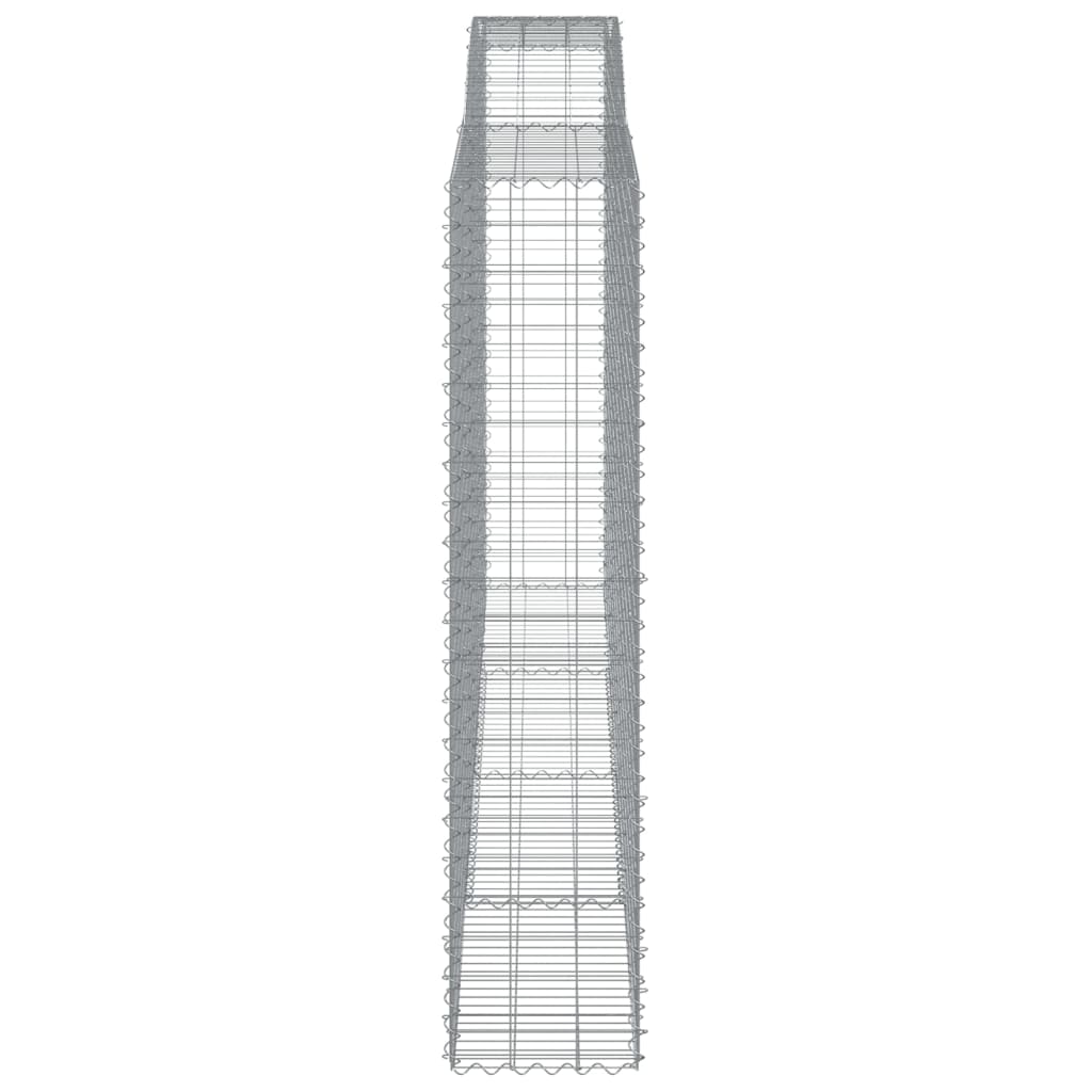 vidaXL Coș gabion arcuit 400x50x220/240 cm fier galvanizat vidaXL Coș gabion arcuit 400x50x220/240 cm fier galvanizat
