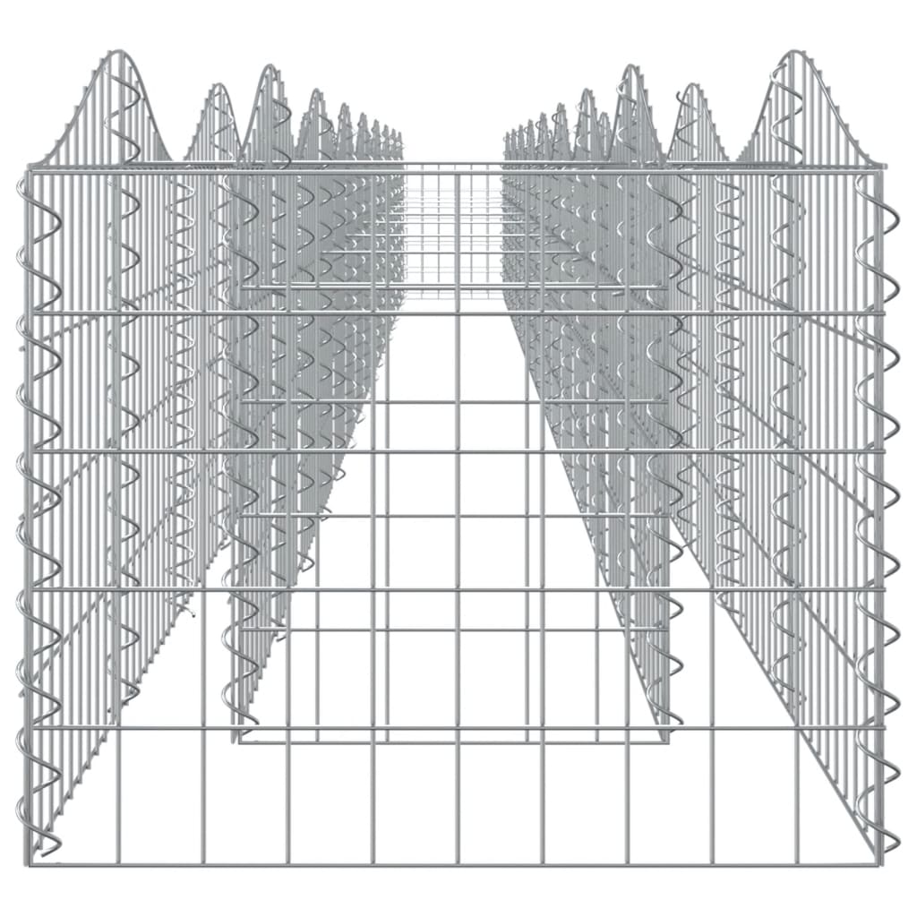 vidaXL Strat înălțat cu gabion arcuit, 800x50x50 cm, fier galvanizat vidaXL Strat înălțat cu gabion arcuit, 800x50x50 cm, fier galvanizat
