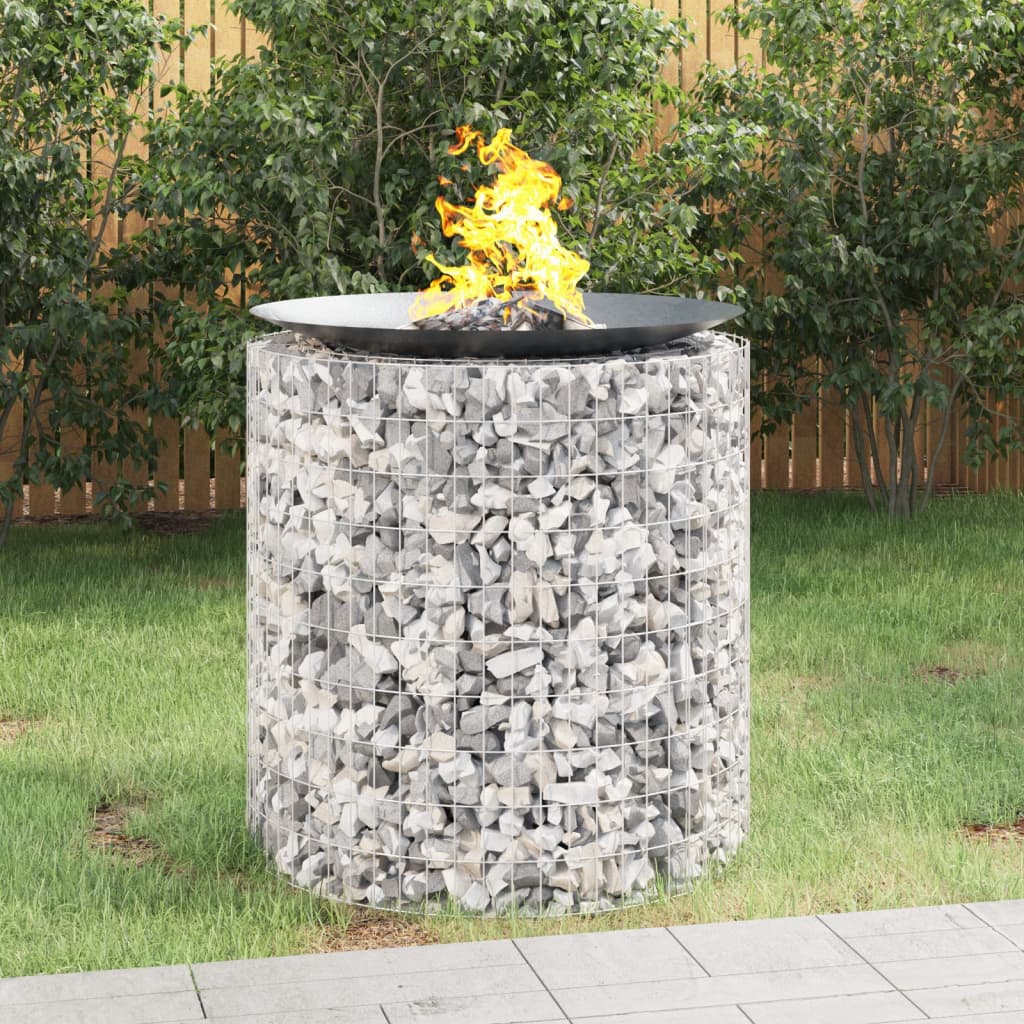 vidaXL Vatră de foc din gabion Ø 100 cm, fier galvanizat vidaXL Vatră de foc din gabion Ø 100 cm, fier galvanizat