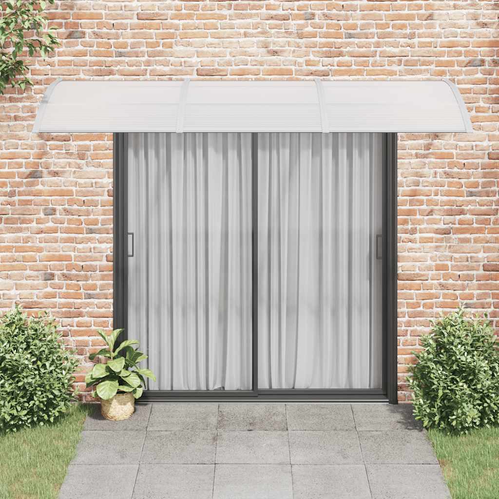 vidaXL Copertină de ușă, gri, 300x100 cm, policarbonat