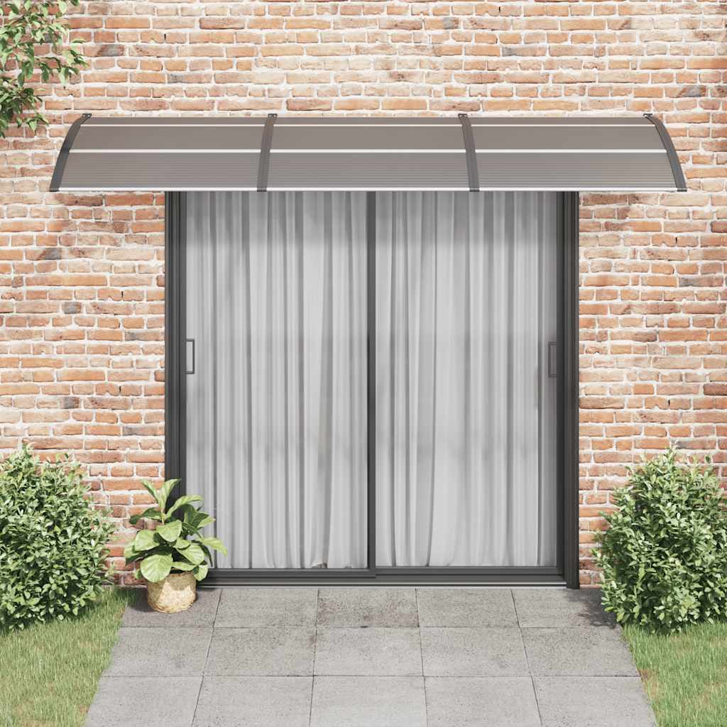 vidaXL Copertină de ușă, negru, 300x100 cm, policarbonat