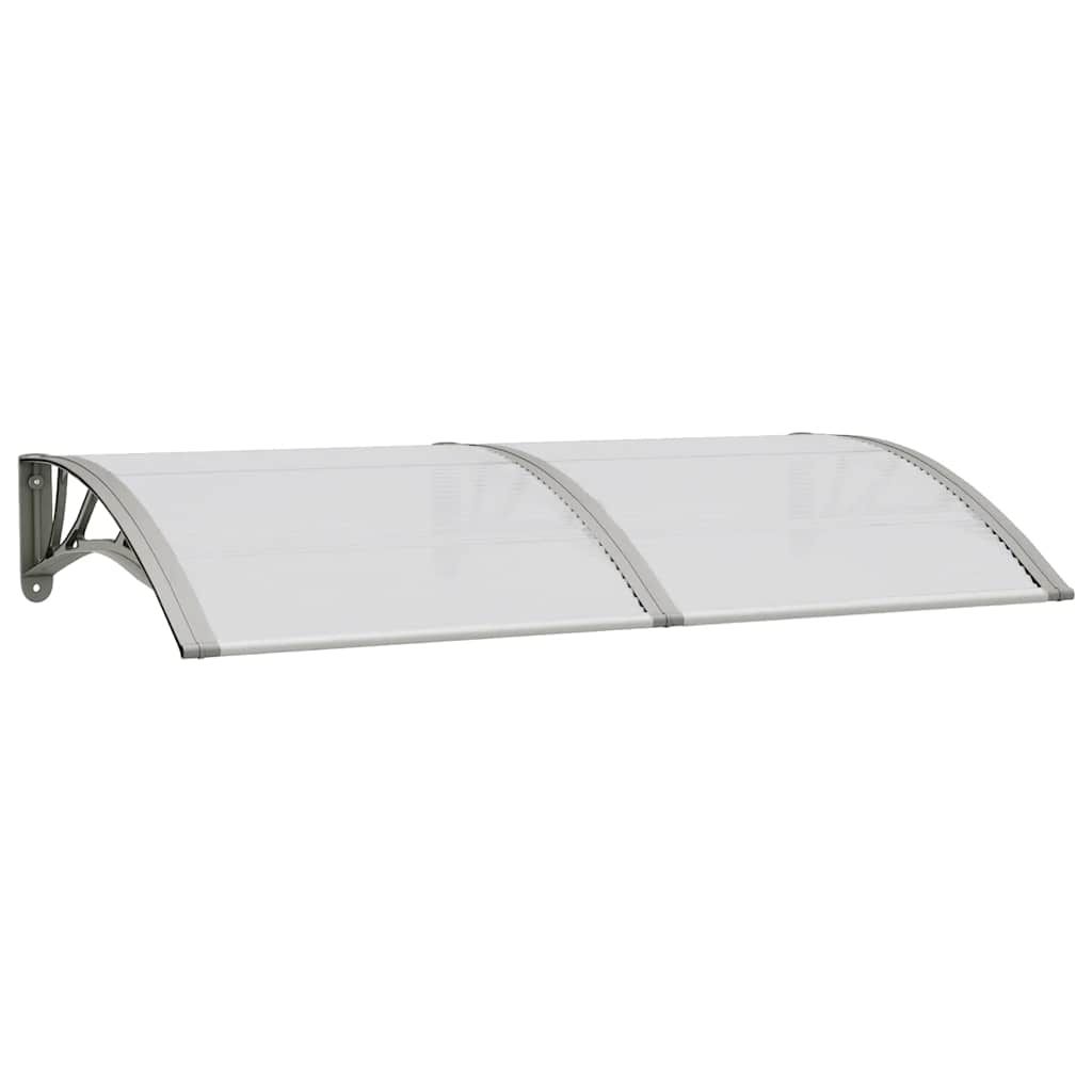 vidaXL Copertină de ușă, gri, 150x75 cm, policarbonat