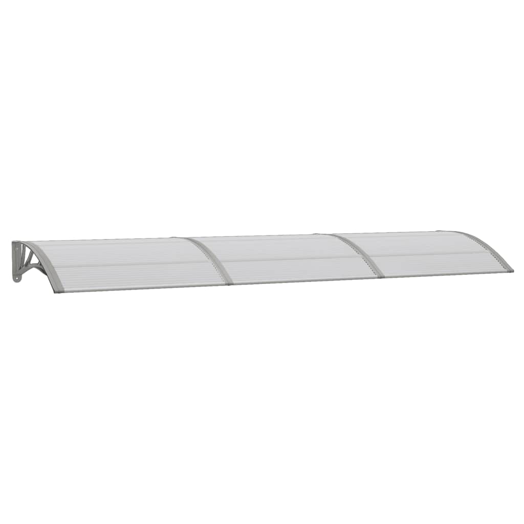 vidaXL Copertină de ușă, gri, 300x75 cm, policarbonat vidaXL Copertină de ușă, gri, 300x75 cm, policarbonat