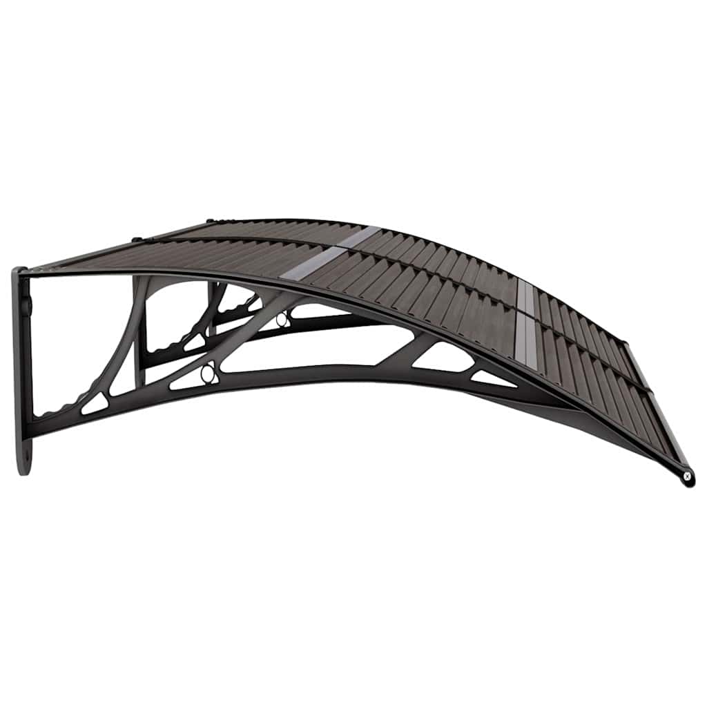 vidaXL Copertină de ușă, negru, 150x75 cm, policarbonat