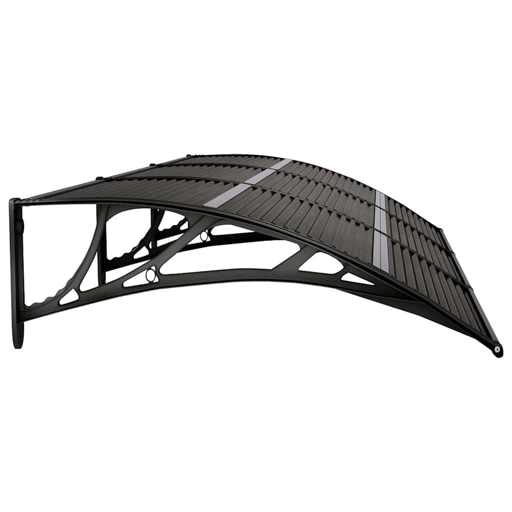 vidaXL Copertină de ușă, negru, 300x75 cm, policarbonat vidaXL Copertină de ușă, negru, 300x75 cm, policarbonat