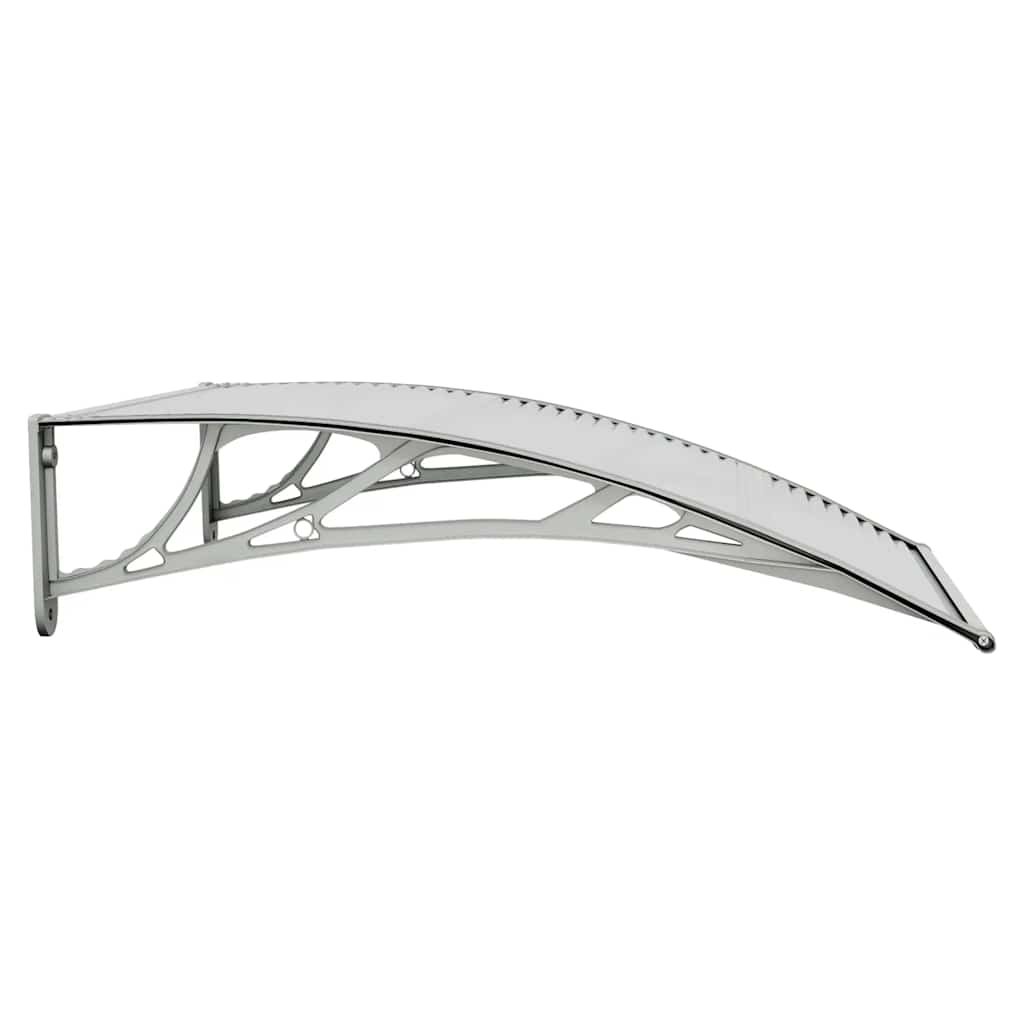 vidaXL Copertină de ușă, gri și transparent, 100x75 cm, policarbonat vidaXL Copertină de ușă, gri și transparent, 100x75 cm, policarbonat
