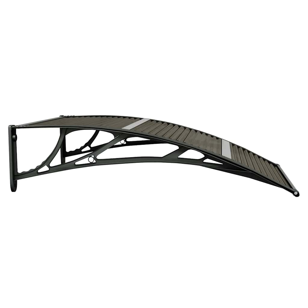 vidaXL Copertină de ușă, negru, 100x75 cm, policarbonat vidaXL Copertină de ușă, negru, 100x75 cm, policarbonat